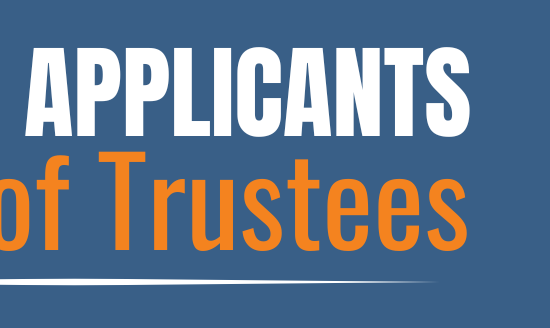 Now Accepting Applications for Board of Trustees, Deadline Nov. 29th